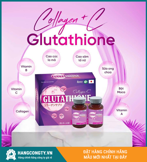 Viên uống Glutathione 16000mg Collagen + C