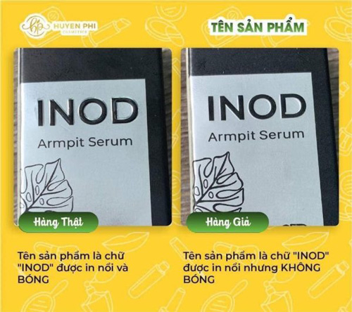 Kiểm tra chính hãng serum Inod Huyền Phi thật và giả