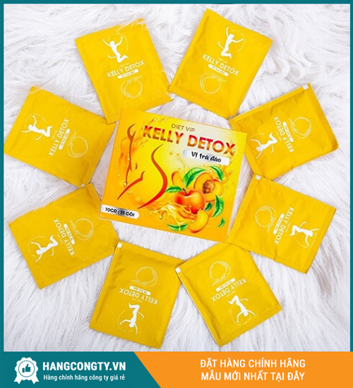 Trà đào giảm cân Kelly Detox