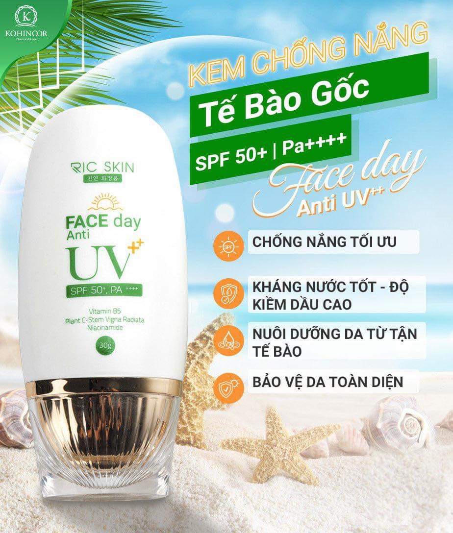 Kem chống nắng tế bào gốc Ric Skin SPF 50+