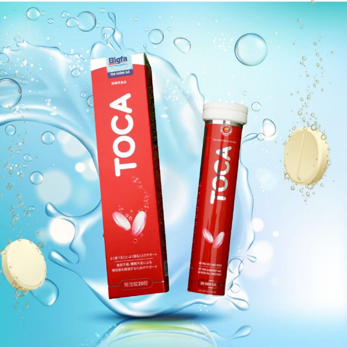 Viên sủi tăng cân Toca mua ở đâu chính hãng?