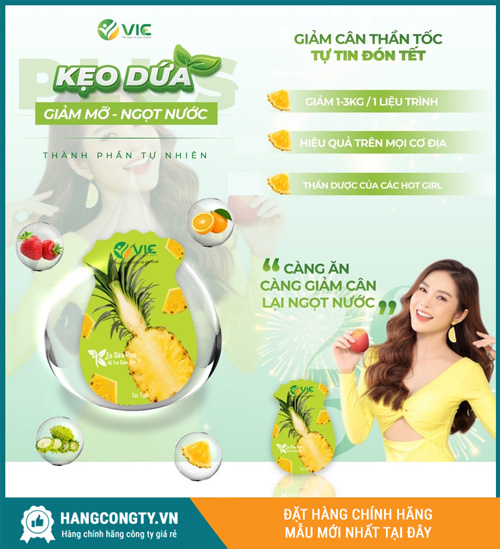 kẹo dứa plus giảm cân