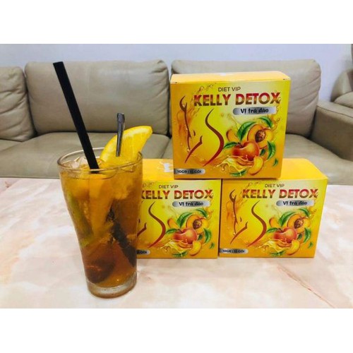 Trà đào giảm cân Kelly Detox